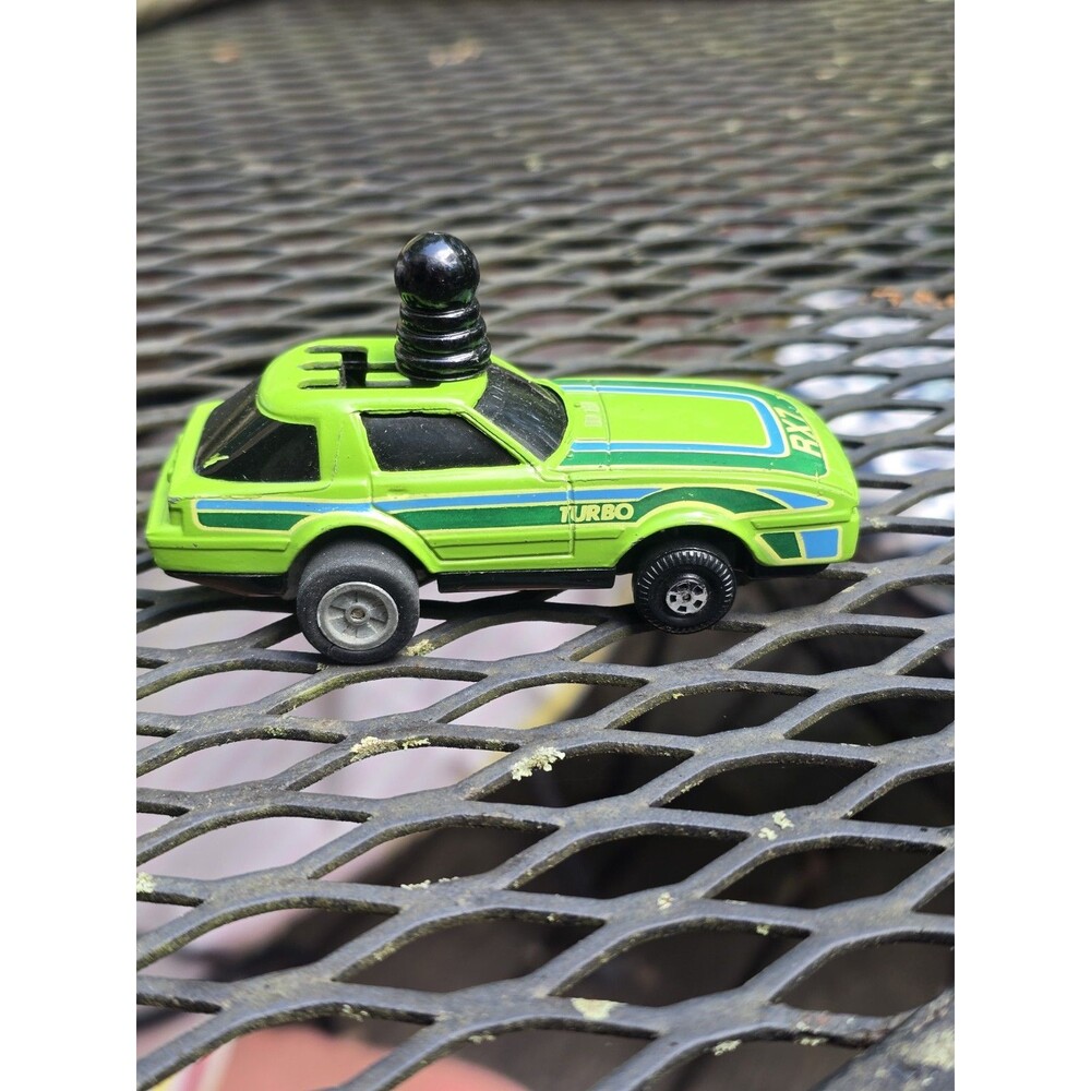 Schaper Five Winders RX7 Turbo Mazda Green Toy Car Vintage